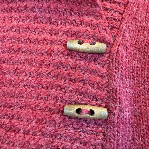 Guide Series, Gander Mountain Red Wool Alpaca Blend Sweater w/Shawl Collar Sz M - Picture 12 of 12